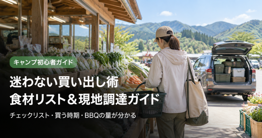 道の駅で始めるキャンプ買い出しガイドのアイキャッチ