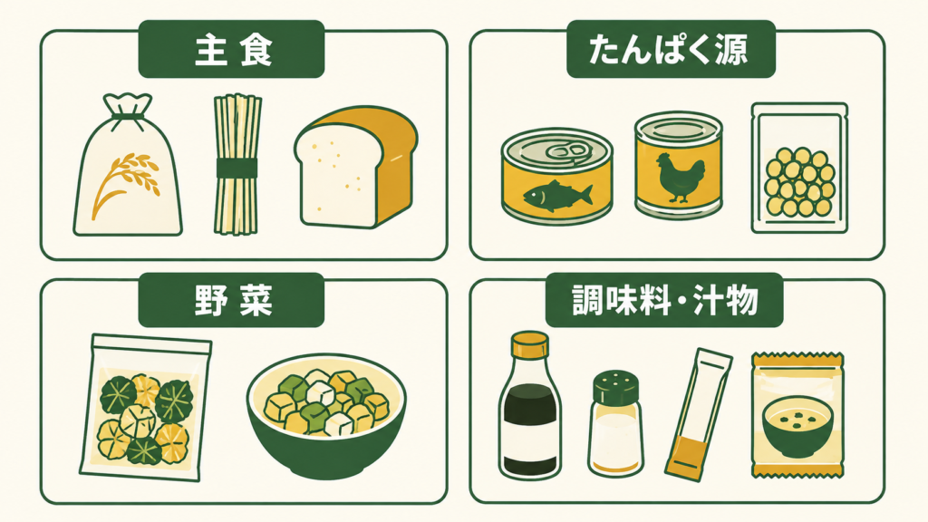 常温保存食材カテゴリー一覧