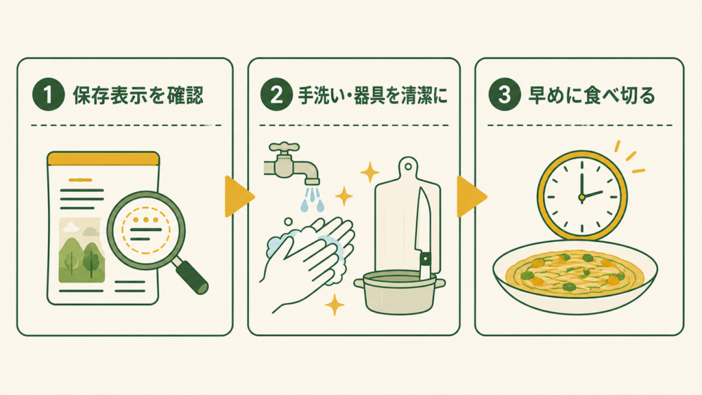 食べ終わるまでのポイント確認